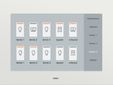 Huisautomatisering - touchscreen voor bediening van het huisautomatiseringssysteem