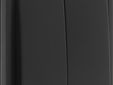 Spuitwaterdichte, niet-verlichtbare dubbele drukknop 10 A/250 Vac met 2 N.O.- of N.G.-contacten, exclusief opbouwdoos, met insteekklemmen, black