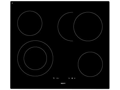 1102 Vitrokeramische kookplaat 59 cm 4 zones
