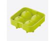Ijsballenvorm uit silicone voor 4 ijsballen groen ø 4.5cm