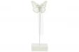 Vaas Butterfly 1x Glass Tube D3,5-h15cm Mint 8x8xh24cm Rond Metaal