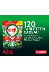 AEG Vaatwas: 120 Dreft tabletten cadeau