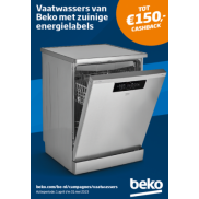 Beko Vaatwassers: Tot €150 cashback