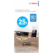 Bosch Grill/Vleesmolen: Tot €25 cashback