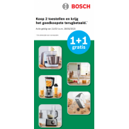 Bosch Foodprep: 1 + 1 actie 2023