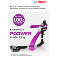 Bosch steelstofzuiger Unlimited: Tot €100 cashback