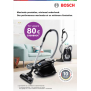 Bosch aspirateurs: Jusqu'à €80 cashback