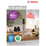 Bosch Staafmixer: Tot €40 cashback