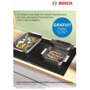 Bosch Table de cuisson Flexinduction: Poêles gratuits