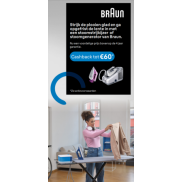 Braun strijkijzers: Tot €60 cashback