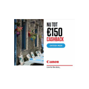 Canon Zomerpromotie: tot €150 cashback