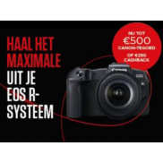 Canon EOS-R: Tot €250 Cashback of tot €500 Canon-tegoed
