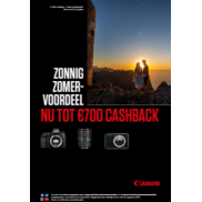 Canon Zomer cashback promotie: tot €700 cashback