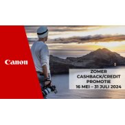 Canon Zomer cashback/credit promotie