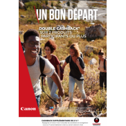 Canon un bon départ - double cashback