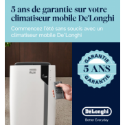 De'Longhi Climatiseur Mobile: 5 ans de garantie + Pick-up & Return