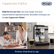 De'Longhi Compleet: Cappuccino Pakket + Service aan huis + 2 jaar garantie