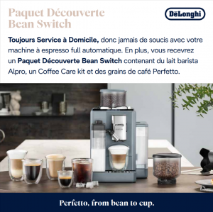 De'Longhi Bean Switch: Service à domicile + 2 ans garantie + Paquet découverte Bean Switch