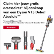 Dyson V15 Detect Absolute: gratis accessoireset