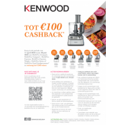 Kenwood Foodprocessor: Tot €100 cashback