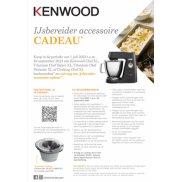 Kenwood keukenrobot: Ijsbereider accessoire cadeau