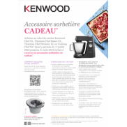 Kenwood Robot de cuisine: Accessoire sorbetière cadeau