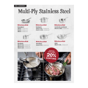 KitchenAid Multi-Ply Stainless Steel: 20% korting