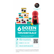 Krups Dolce Gusto: capsules terugbetaald