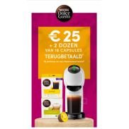 Krups Dolce Gusto: cashback + capsules terugbetaald
