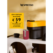 Nespresso Vertuo: Cashback + travel mug & 50 capsules als geschenk