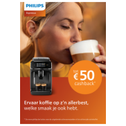 Philips Espresso: Tot €50 cashback