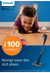 Philips steelstofzuiger: Tot € 100 cashback