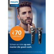 Philips Male Grooming: Tot €70 cashback