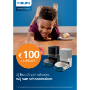 Philips Robotstofzuiger: €100 cashback