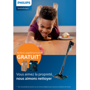Philips Aspirateur balai: Batterie supplémentaire gratuit 