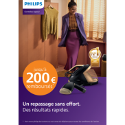 Philips Centrales vapeur: Jusqu'à 200€ remboursés
