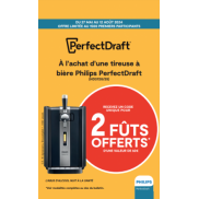 Philips Perfect Draft: 2 fûts gratuits