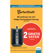 Philips Perfect Draft: 2 gratis vaten