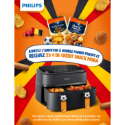 Philips Dual Airfryer: 25€ de crédit Snack Mora