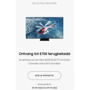 Samsung Neo QLed TV + Soundbar: Tot €700 terugbetaald