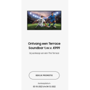 Samsung The Terrace + gratis soundbar (t.w.v. €999)