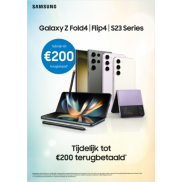 Samsung Galaxy S23 series/Flip4/Fold4: Tot €200 cashback