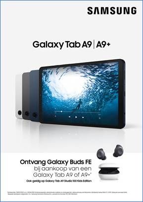 Samsung Galaxy Tab A9/A9+: Gratis Galaxy Buds FE