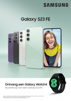 Samsung Galaxy S23 FE: Galaxy Watch4 gratis