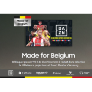 Samsung Made for Belgium: Débloquez plus de 190 € de divertissement