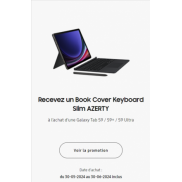 Samsung Galaxy Tab S9 series: Book Cover Keyboard gratuit