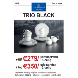 Seltmann Weiden Trio Black: promo op koffie- en tafelservies