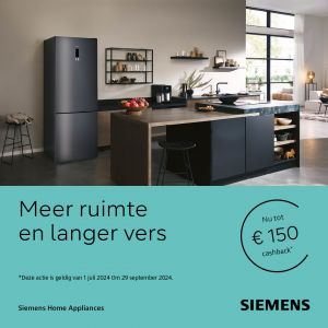 Siemens Koeling XXL: Tot €150 cashback