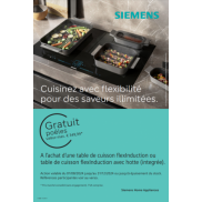 Siemens action table de cuisson flexInduction 