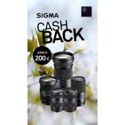 Sigma objectifs: Jusqu'à 200€ cashback